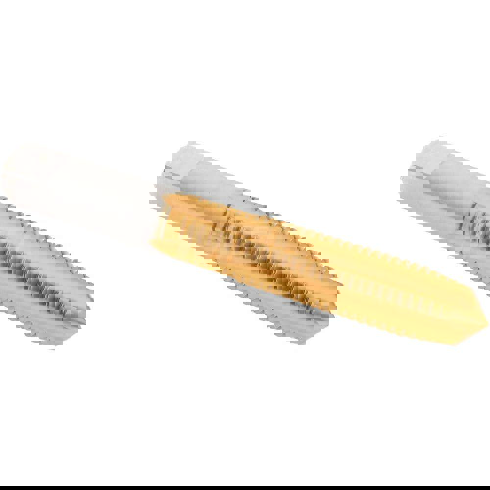 Straight Flute Tap: M10x1.50 Metric Coarse, 4 Flutes, Plug, 6H Class of Fit, High Speed Steel, Bright/Uncoated