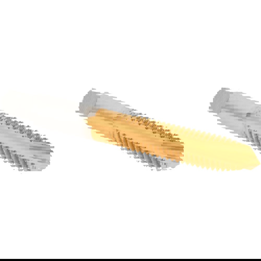 Spiral Point Tap: M10x1.50 Metric Coarse, 3 Flutes, Plug, 6H Class of Fit, High Speed Steel, TiN Coated