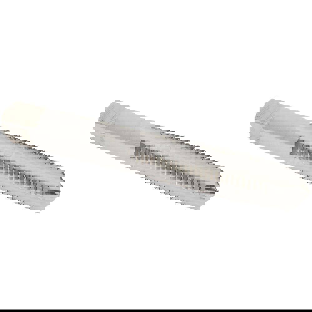 Straight Flute Tap: M10x1.25 Metric Fine, 4 Flutes, Taper, High Speed Steel, Bright/Uncoated