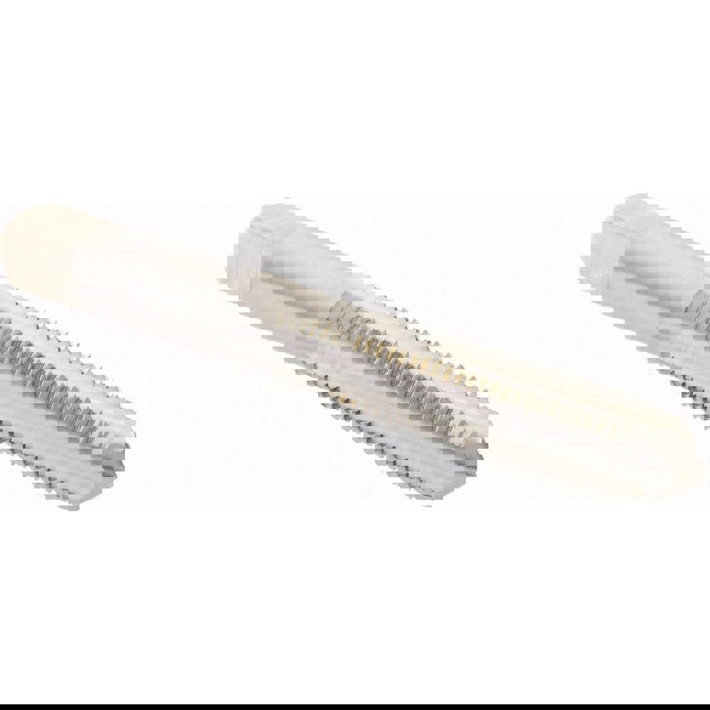 Straight Flute Tap: M10x1.25 Metric Fine, 4 Flutes, Plug, High Speed Steel, Bright/Uncoated