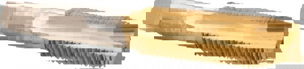 Spiral Point Tap: M14 x 1.5, Metric Fine, 3 Flutes, Plug, High Speed Steel, TiN Finish