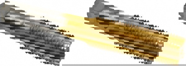 M16x1.50 Plug RH D6 TiN High Speed Steel 4-Flute Straight Flute Hand Tap