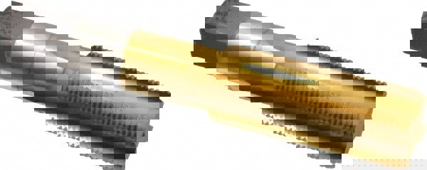 Straight Flutes Tap: Metric Fine, 4 Flutes, Bottoming, High Speed Steel, TiN Finish