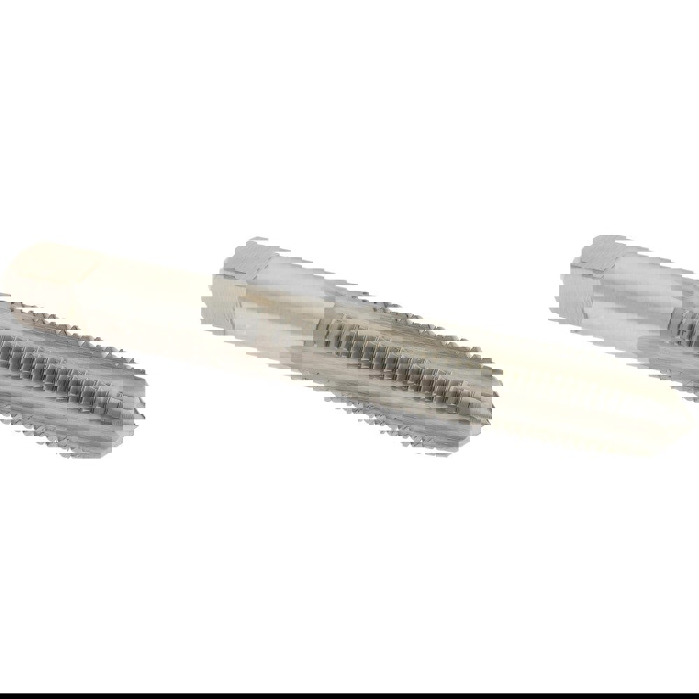 Straight Flute Tap: M10x1.25 Metric Fine, 4 Flutes, Plug, High Speed Steel, Bright/Uncoated