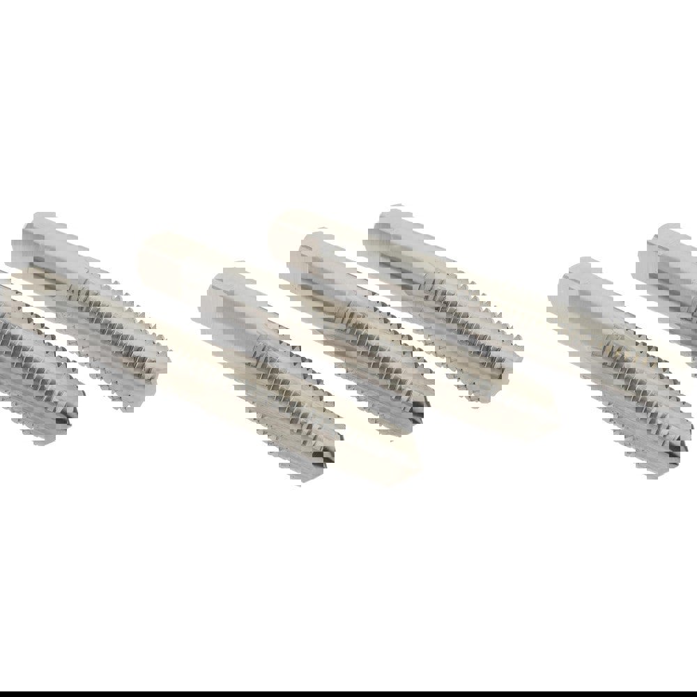 Tap Set: Metric Coarse, 4 Flute, High Speed Steel, Bright Finish