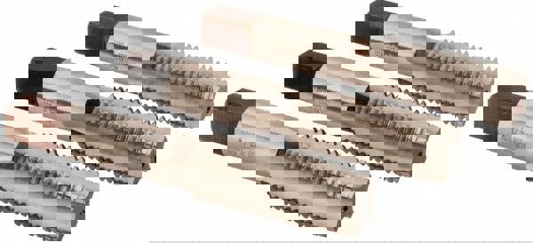Tap Set: Metric Coarse, 4 Flute, High Speed Steel, Bright Finish