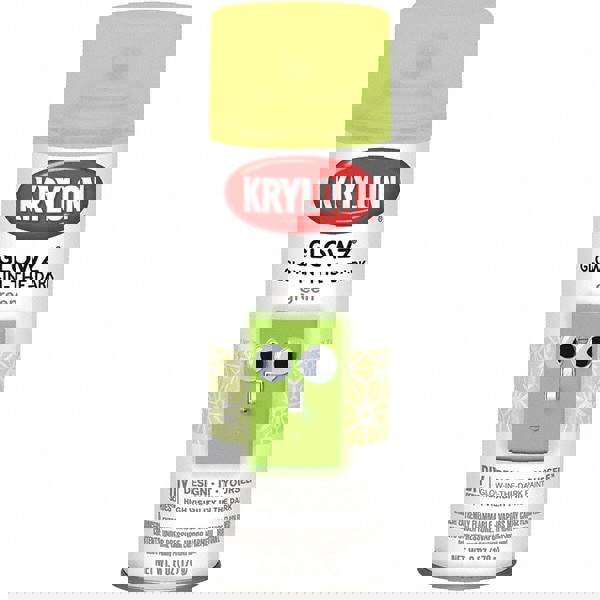 Craft Spray Paint: Glow Green, Semi-Glos