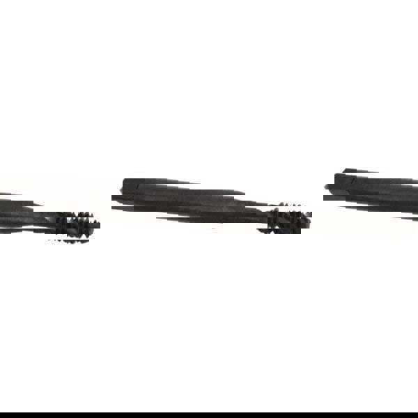 Spiral Flute Tap: #4-40, UNC, 2 Flute, Bottoming, 2B & 3B Class of Fit, High Speed Steel, Bright/Uncoated