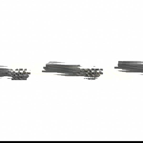 Spiral Flute Tap: #6-32 UNC, 3 Flutes, Plug, 2B Class of Fit, High Speed Steel, Oxide Coated