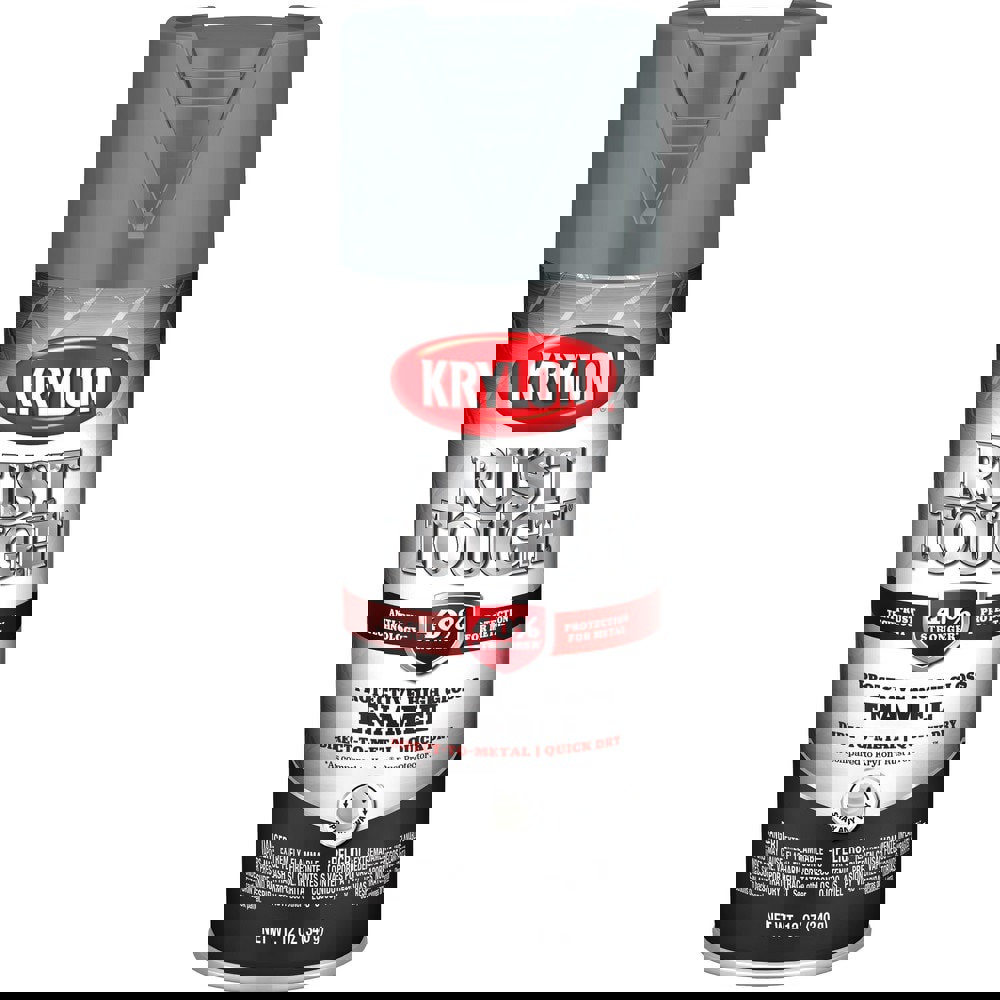 Spray Paints; Product Type: Rustproof Enamel ; Color: Machinery Gray ; Finish: Gloss ; Color Family: Gray ; Container Size (oz.): 12.000 ; Application: Metal; Aluminum; Steel Surfaces