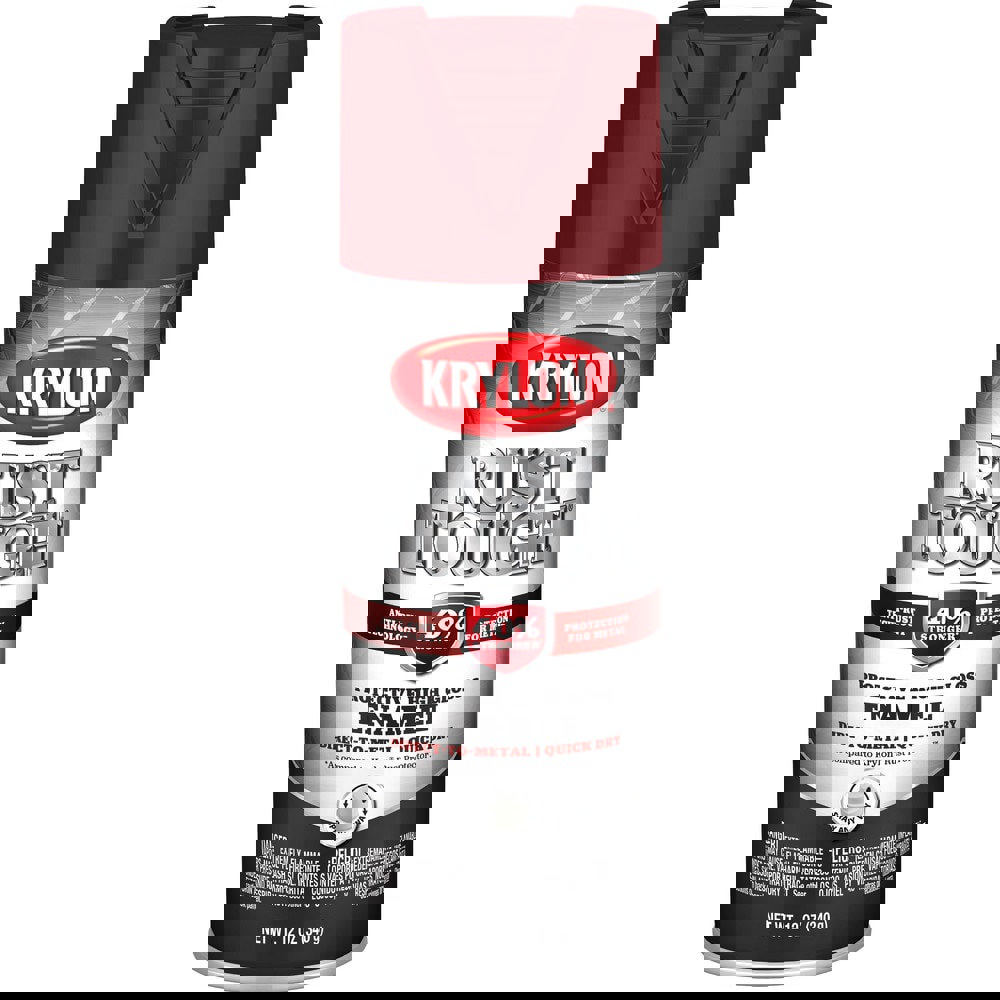 Spray Paints; Product Type: Rustproof Enamel ; Color: Burgundy ; Finish: Gloss ; Color Family: Brown ; Container Size (oz.): 12.000 ; Application: Metal; Aluminum; Steel Surfaces