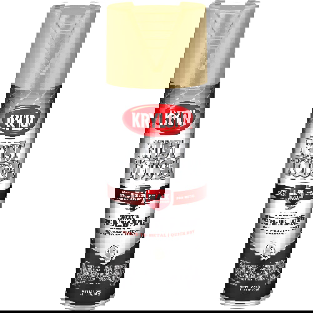 Spray Paints; Product Type: Rustproof Enamel ; Color: Gold ; Finish: Metallic ; Color Family: Gold ; Container Size (oz.): 12.000 ; Application: Metal; Aluminum; Steel Surfaces