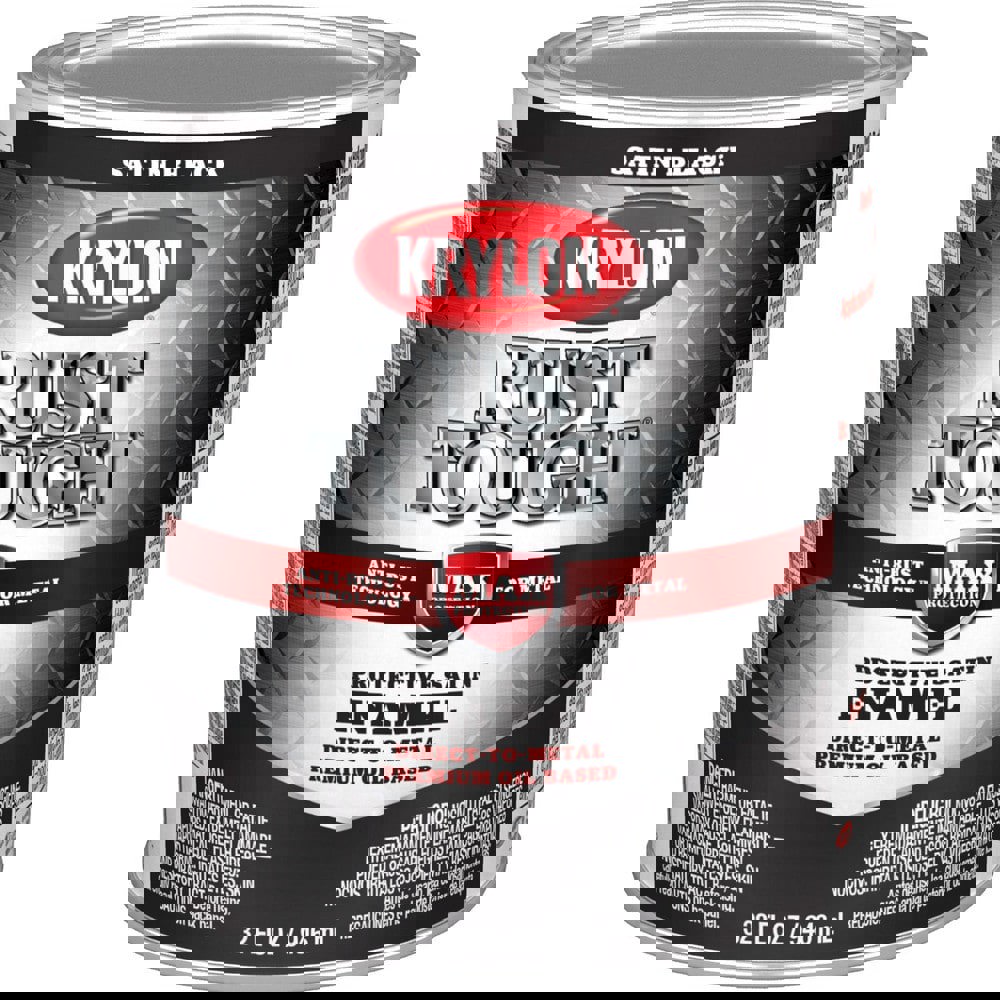 Paints; Product Type: Brush-On; Anti-Rust ; Color Family: Black ; Color: Black ; Finish: Satin ; Applicable Material: Metal; Aluminum; Steel ; Indoor/Outdoor: Indoor; Outdoor