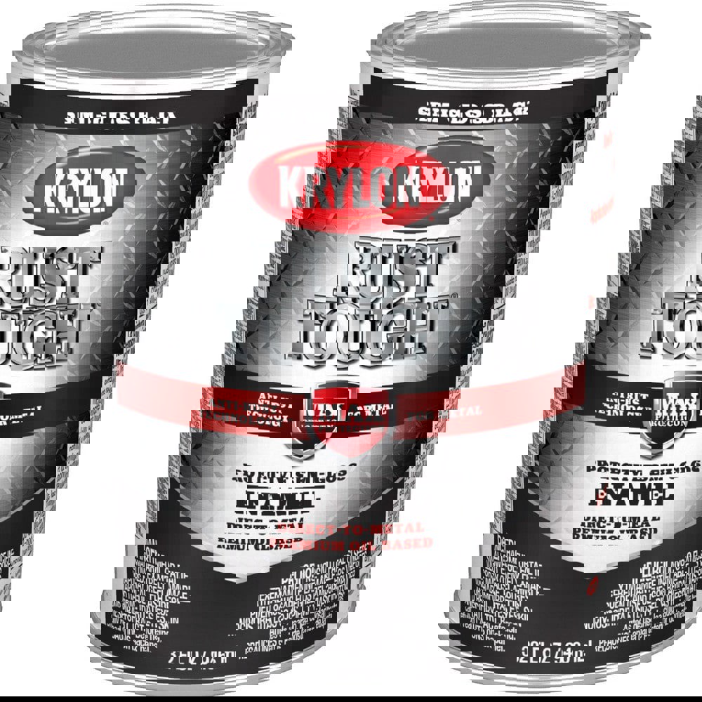 Paints; Product Type: Brush-On; Anti-Rust ; Color Family: Black ; Color: Black ; Finish: Semi-Gloss ; Applicable Material: Metal; Aluminum; Steel ; Indoor/Outdoor: Indoor; Outdoor