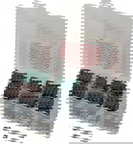 102 Piece Rubberized Abrasive Point Set