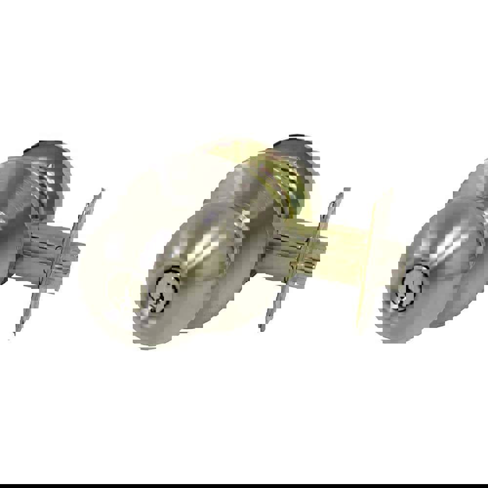 Knob Locksets; Cylinder Type: Conventional ; Type: Entrance ; Key Type: Keyed Different ; Material: Steel - coated with zinc dichromate ; Finish/Coating: Satin Stainless Steel ; Compatible Door Thickness: 1 3/8 - 1 3/4