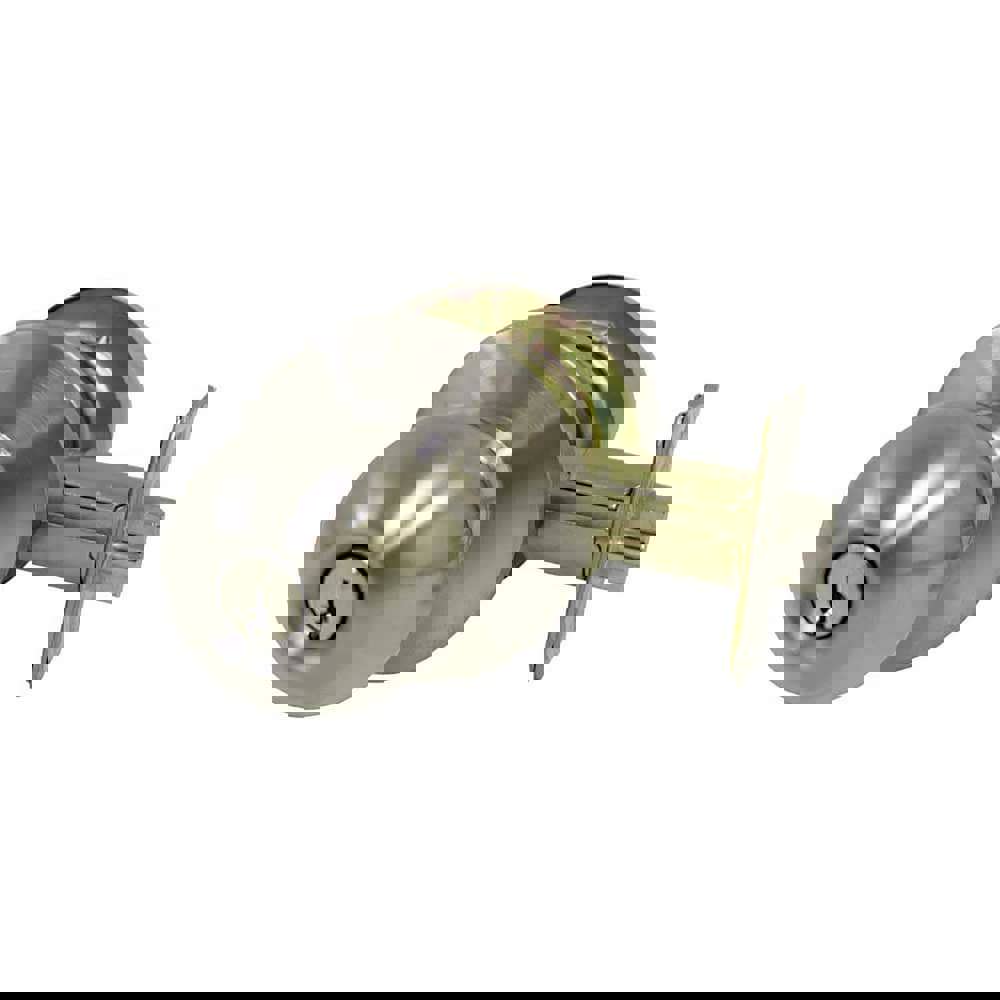 Knob Locksets; Cylinder Type: Conventional ; Type: Classroom ; Key Type: Keyed Different ; Material: Steel - coated with zinc dichromate ; Finish/Coating: Satin Stainless Steel ; Compatible Door Thickness: 1 3/8 - 1 3/4