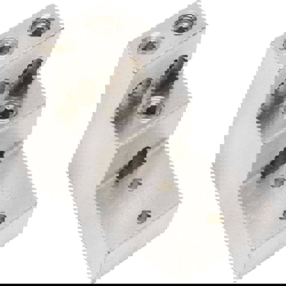 Rectangle Ring Terminal: Non-Insulated, 2 (Strand) AWG, Lug Connection