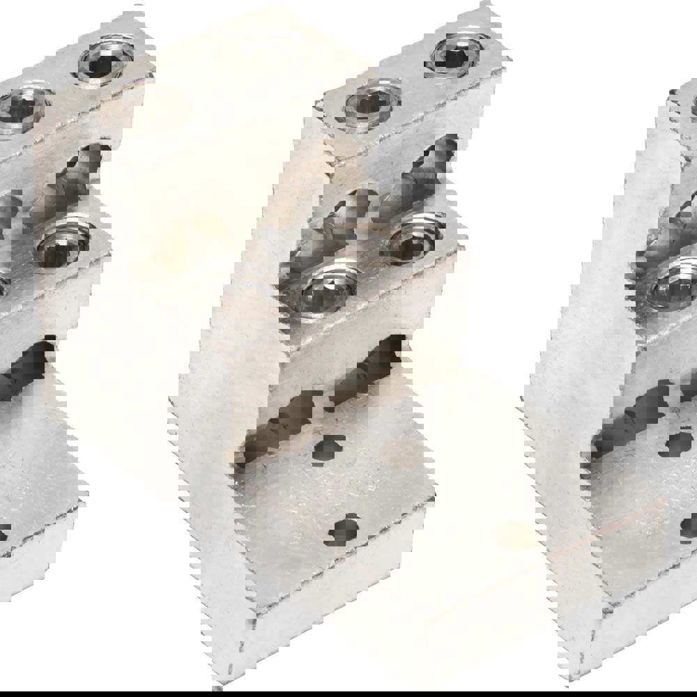 Rectangle Ring Terminal: Non-Insulated, 1/0 (Strand) AWG, Lug Connection