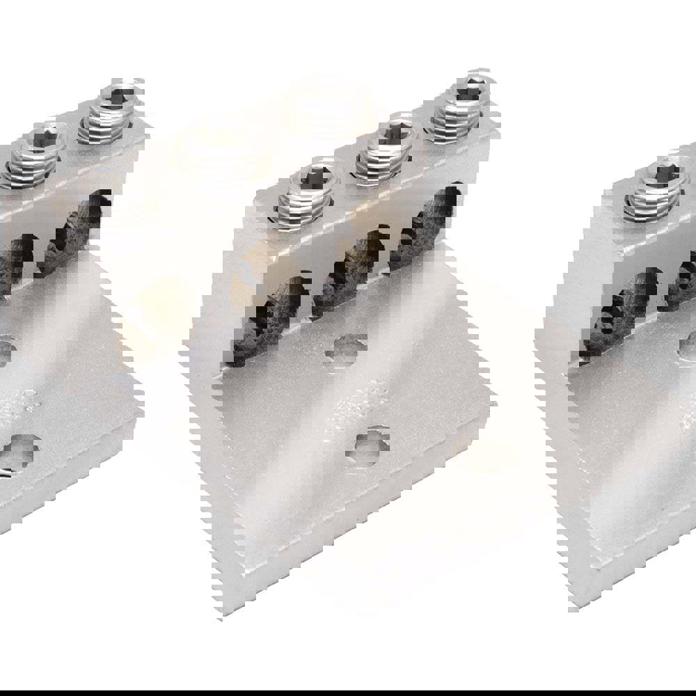 Rectangle Ring Terminal: Non-Insulated, 6 (Strand) AWG, Lug Connection