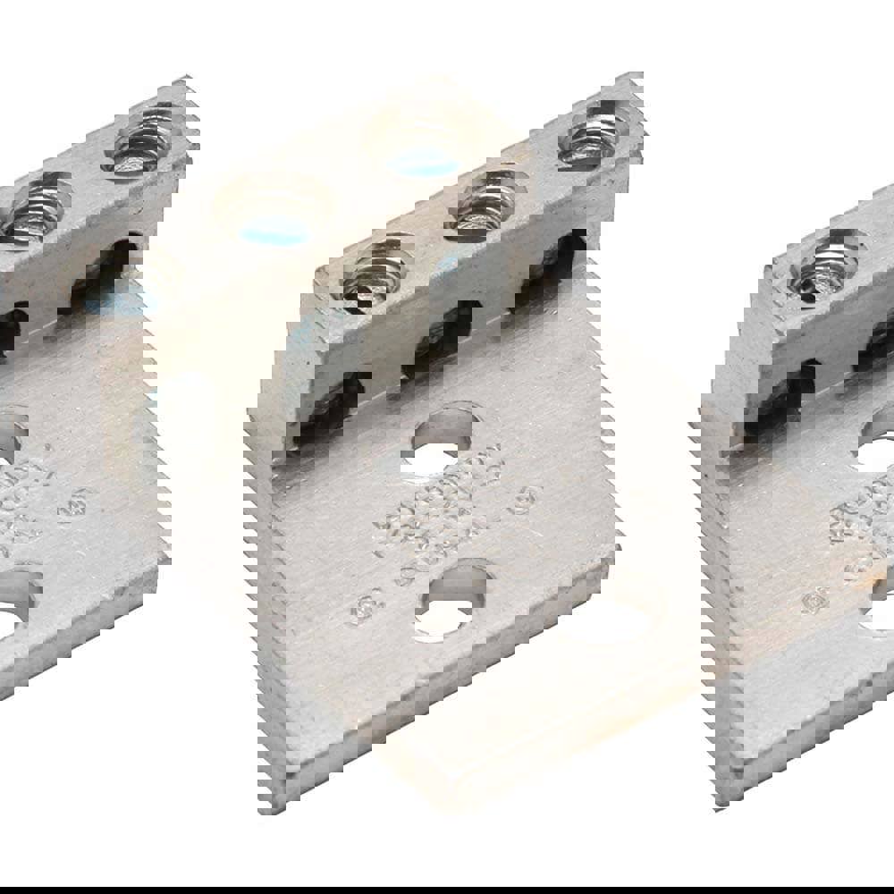 Rectangle Ring Terminal: Non-Insulated, 14 to 2 (Strand) AWG, Lug Connection