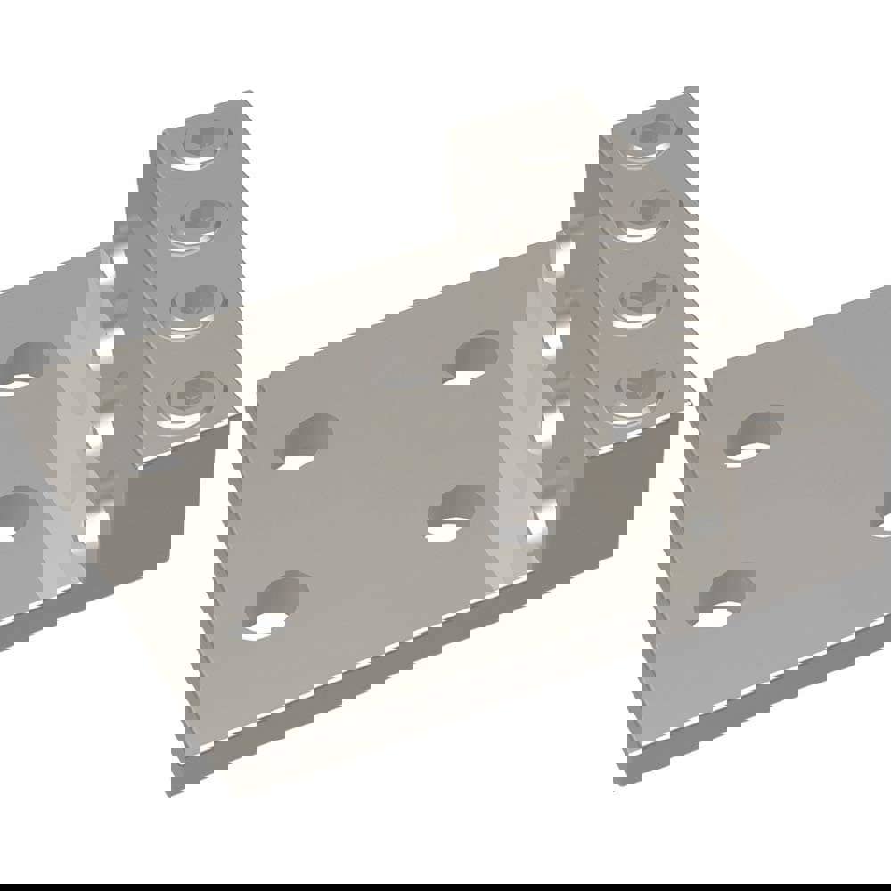 Rectangle Ring Terminal: Non-Insulated, 6 (Strand) AWG, Lug Connection
