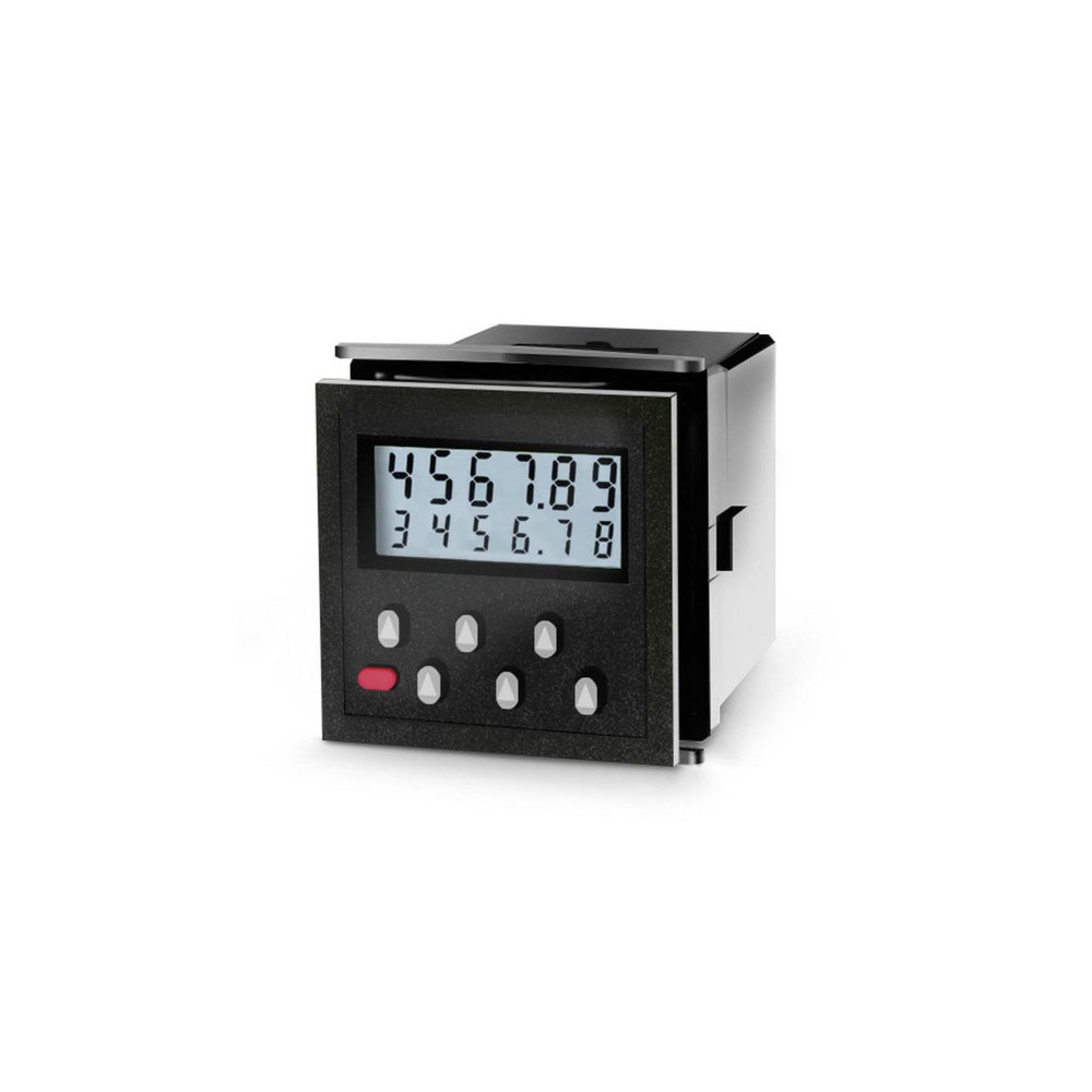 Counters & Totalizers; Counter Type: Totalizer ; Display Type: LCD ; Reset Type: Push Button ; Maximum Count: 999999 ; Scaler: Yes ; Standards: RoHS; UL; cUL; WEEE, Reach