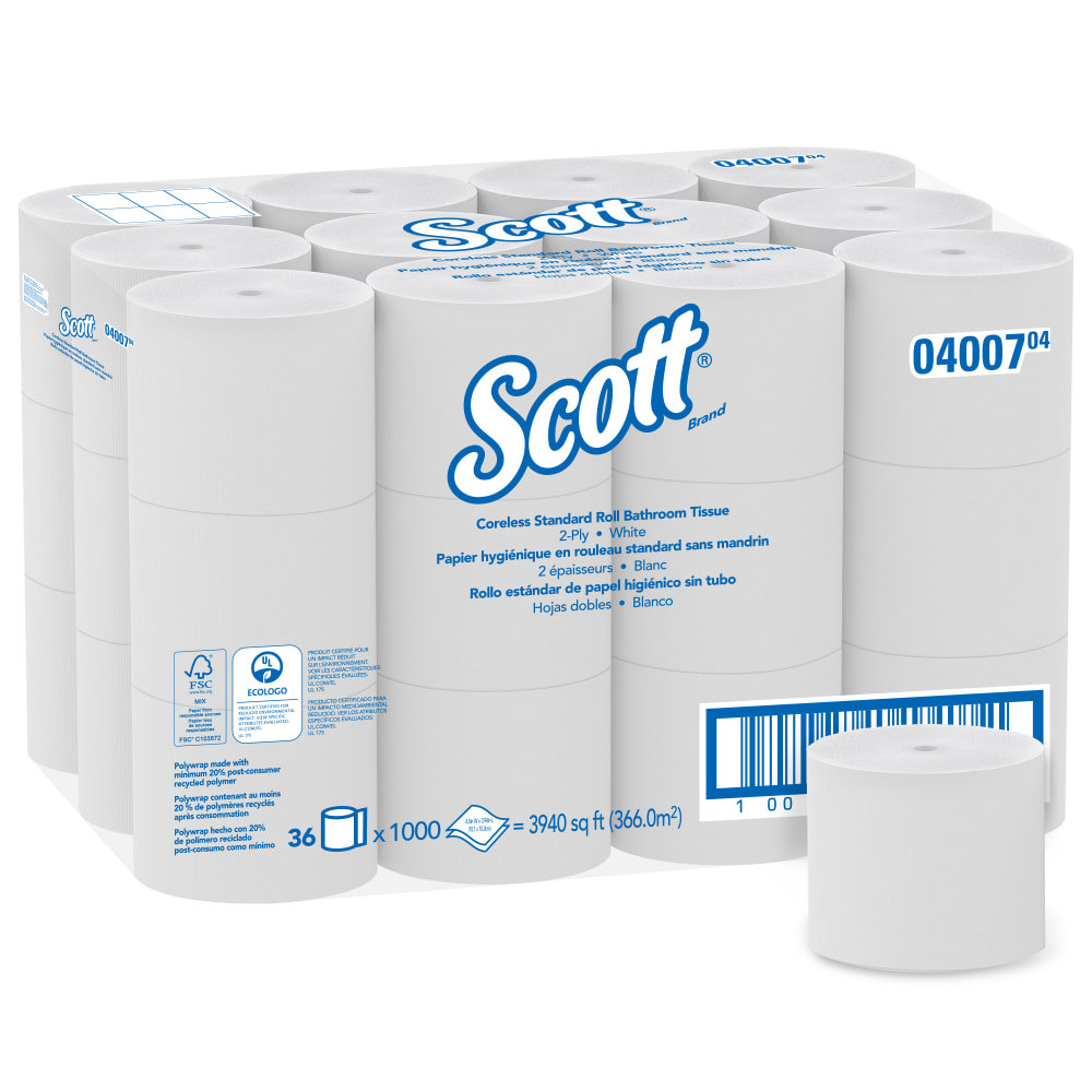 TISSUE,CORLS2PLY,1000SHRL