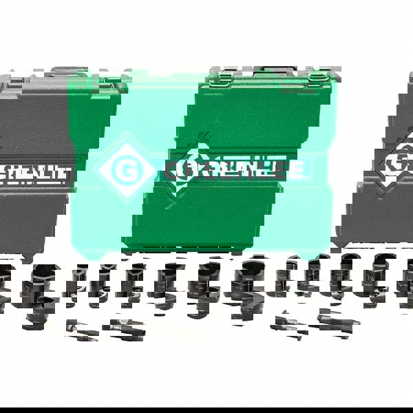 Punch & Driver Kits; Tool Type: Knockout Set ; Punch Shape: Round ; Operating Method: Hydraulic ; Punch Hole Diameter (mm): 22.50 to 61.50 ; Punch Hole Diameter (Inch): 0.8850 to 2.4160 ; Maximum Capacity Stainless Steel (Gauge): 12