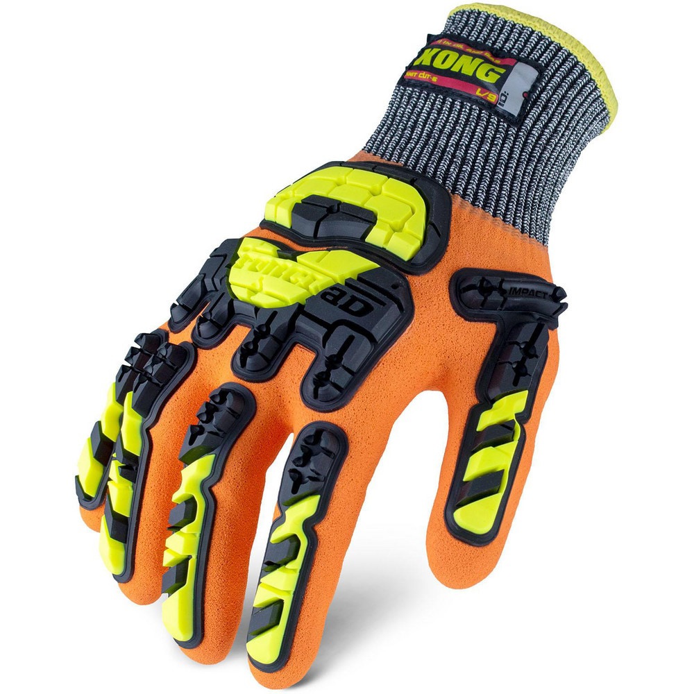 Cut-Resistant & Puncture-Resistant Gloves: Size Large, ANSI Cut A6, ANSI Puncture 3, Nitrile, Series KCHA5