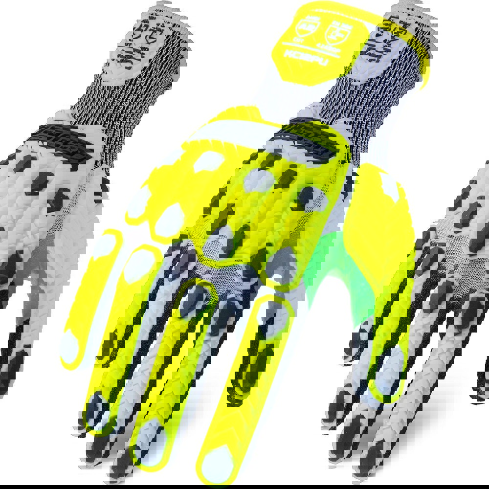 Cut-Resistant & Puncture Resistant Gloves: Size 2X-Large, ANSI Cut A2, ANSI Puncture 4, Polyurethane, Series KCI2PU