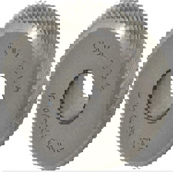 3/8 Inch Face Width, 1 Inch Diameter, High Speed Steel Knurl Wheel Set