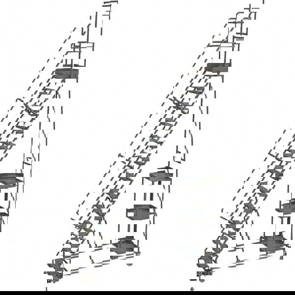 Steel Rolling Ladder: 12 Step