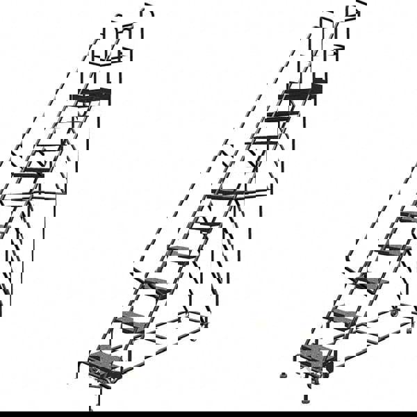 Steel Rolling Ladder: 10 Step