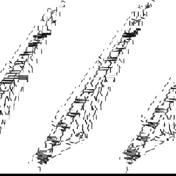 Steel Rolling Ladder: 12 Step
