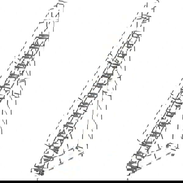 Steel Rolling Ladder: 14 Step