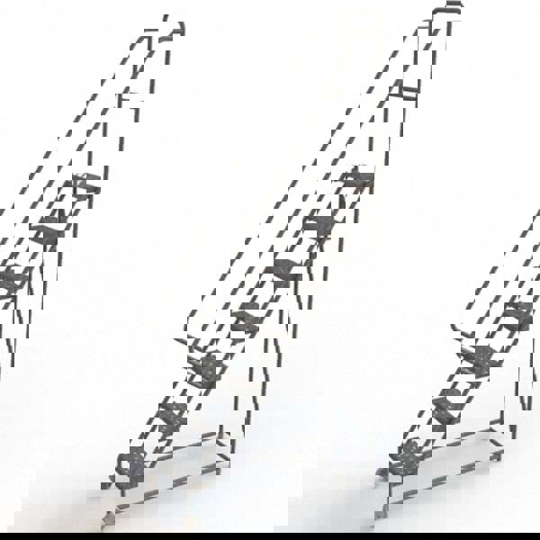 Steel Tilt & Roll Rolling Ladder: 7 Step