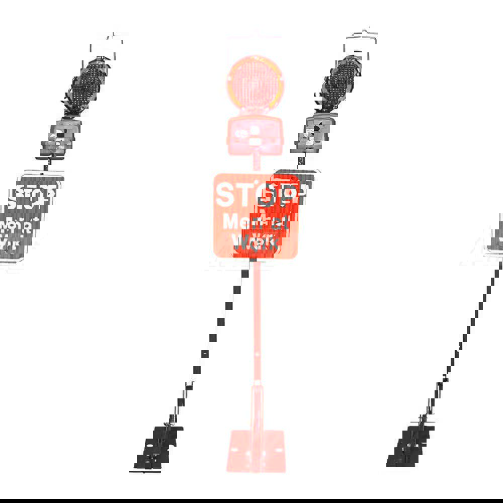 Flashing & Revolving Light: Red, Base Mount