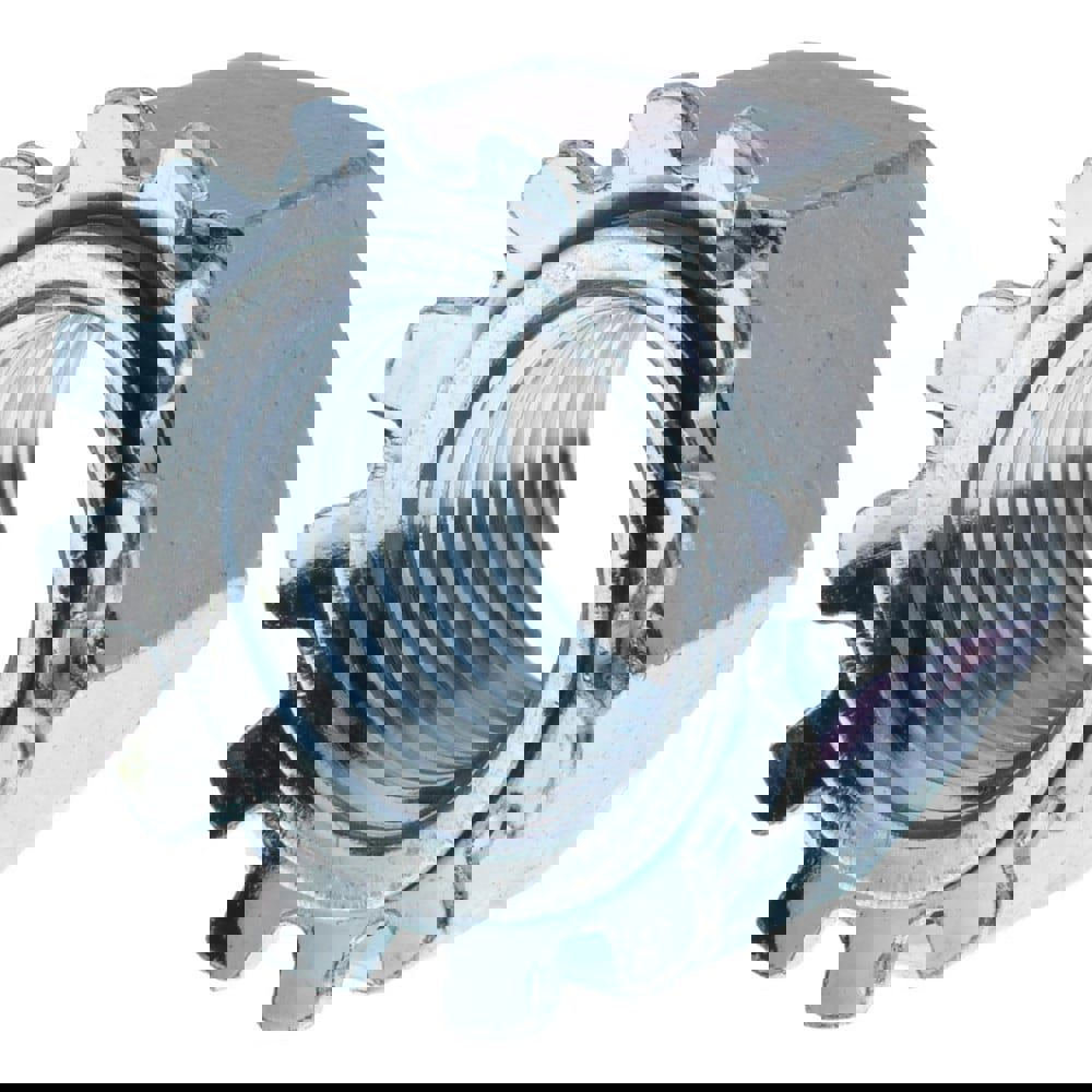 3/8-24, Zinc Plated, Steel K-Lock Hex Nut with External Tooth Lock Washer