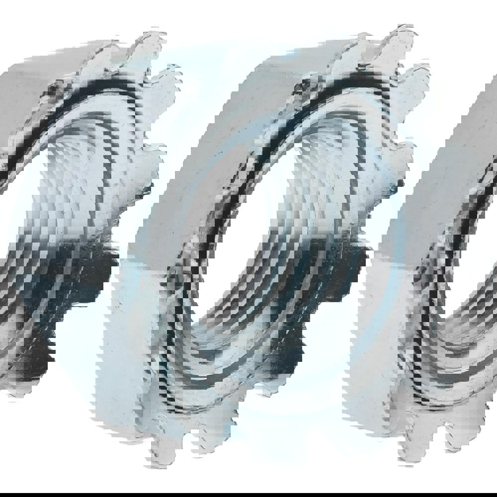 3/8-16, Zinc Plated, Steel K-Lock Hex Nut with External Tooth Lock Washer