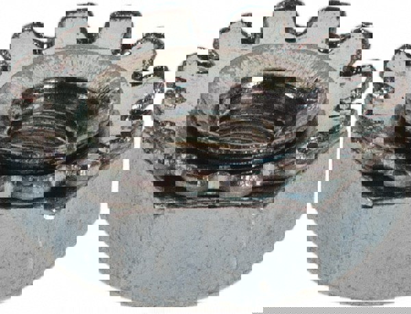 #5-40, Zinc Plated, Steel K-Lock Hex Nut with External Tooth Lock Washer