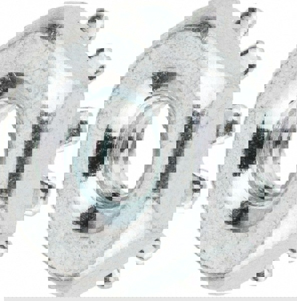 #6-32, Zinc Plated, Steel K-Lock Hex Nut with External Tooth Lock Washer