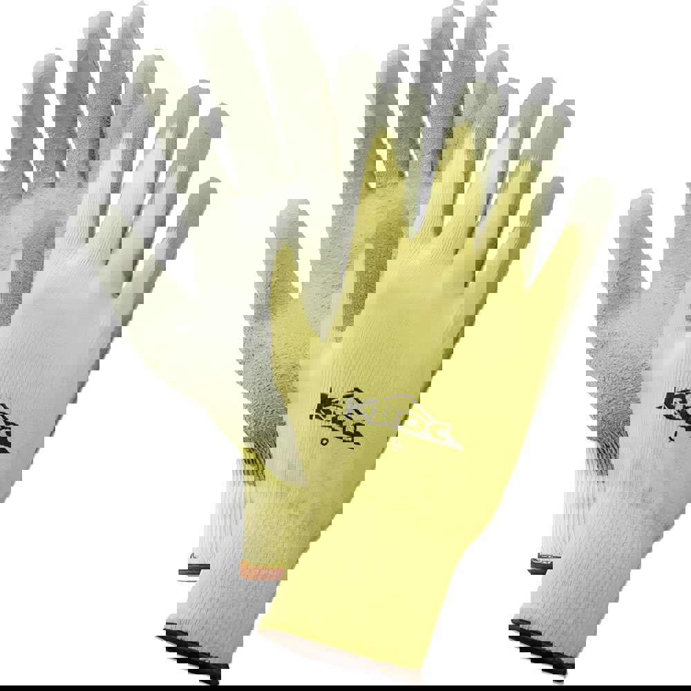 Cut-Resistant Gloves: Size Large, ANSI Cut A2, ANSI Puncture 4, Polyurethane, Series KEV4327