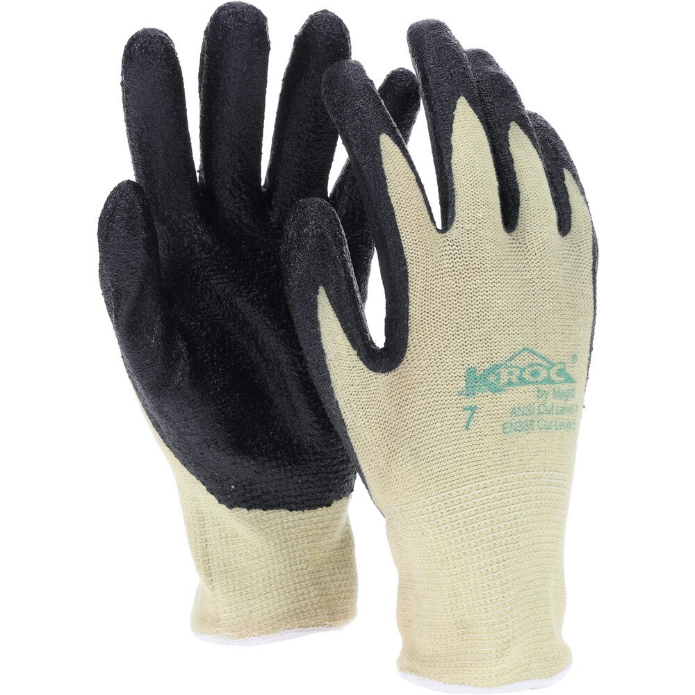 Cut, Puncture & Abrasion-Resistant Gloves: Value Collection KEV8616, Size Small, ANSI Cut A4, ANSI Puncture 3, Aramid Lined, Aramid