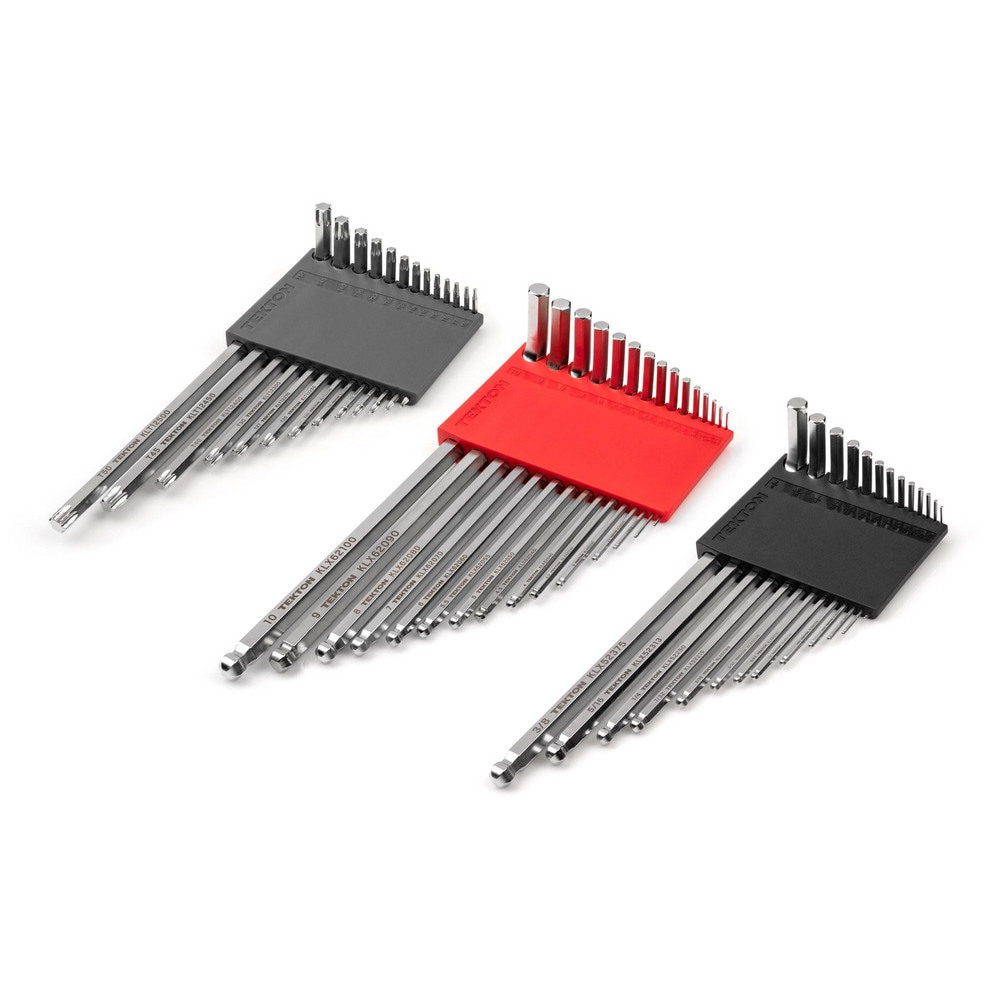 41-pc Ball End Hex, Star L-Key Set (0.050-3/8 in, 1.3-10 mm, T6-T50) 3H