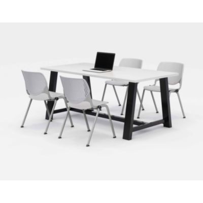 TABLE,MT,WHT, 4 CHR,GR