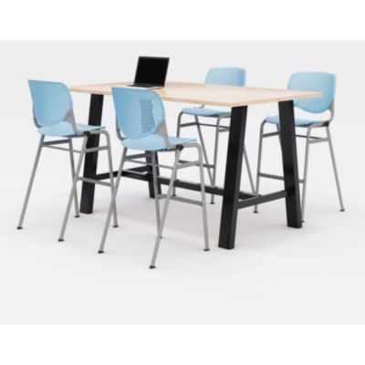 TABLE,4 SBL CHAIRS,DBR