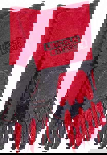 Welding Gloves: Size Large, Synthetic Heat-Resistant Polymer, Leather & Synthetic Leather, General Welding Application