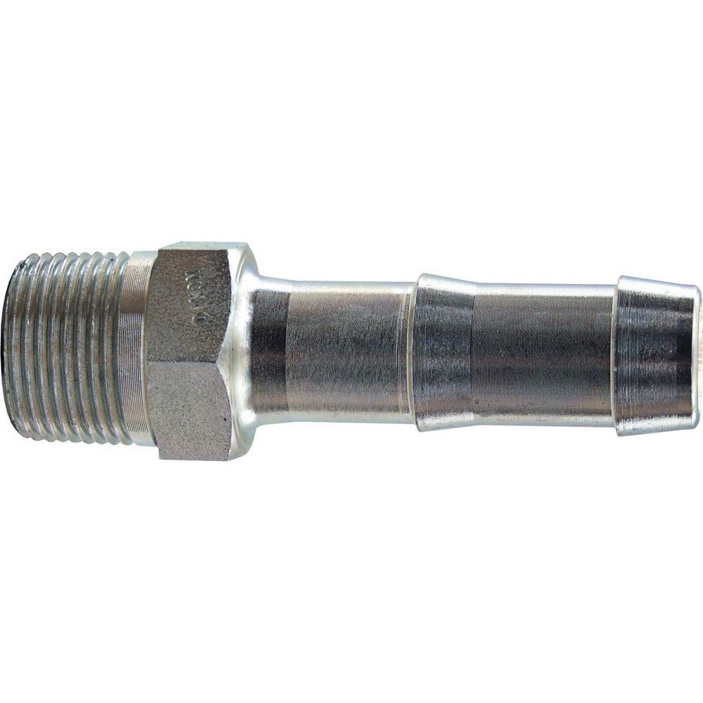 Combination Nipples For Hoses; Type: King Nipple ; Material: Plated Steel ; Thread Standard: Male NPT ; Thread Size: 1/2in ; Overall Length: 3.56in ; Epa Watersense Certified: No