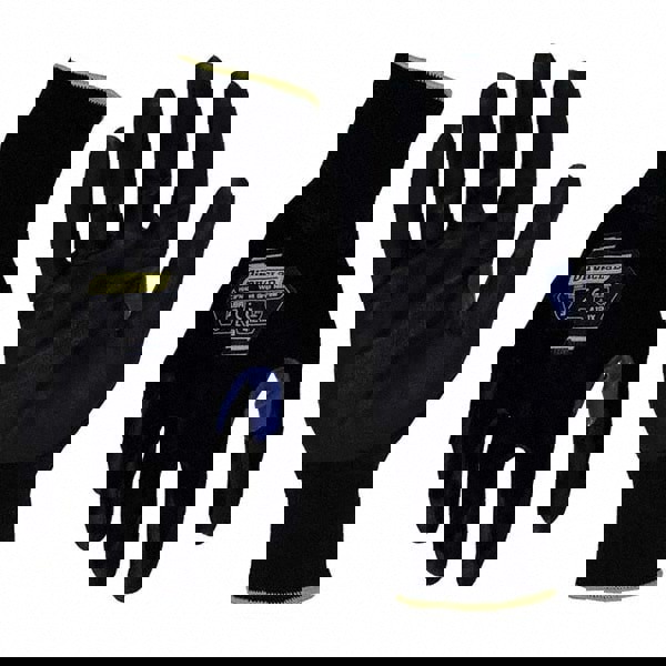 General Purpose Work Gloves: Small, Foam Nitrile Coated, Nylon & Spandex